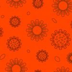 Seamless pattern of Coronavirus 2019-nCoV under a microscope. Flat vector illustration. - HospitalityLawyer.com®