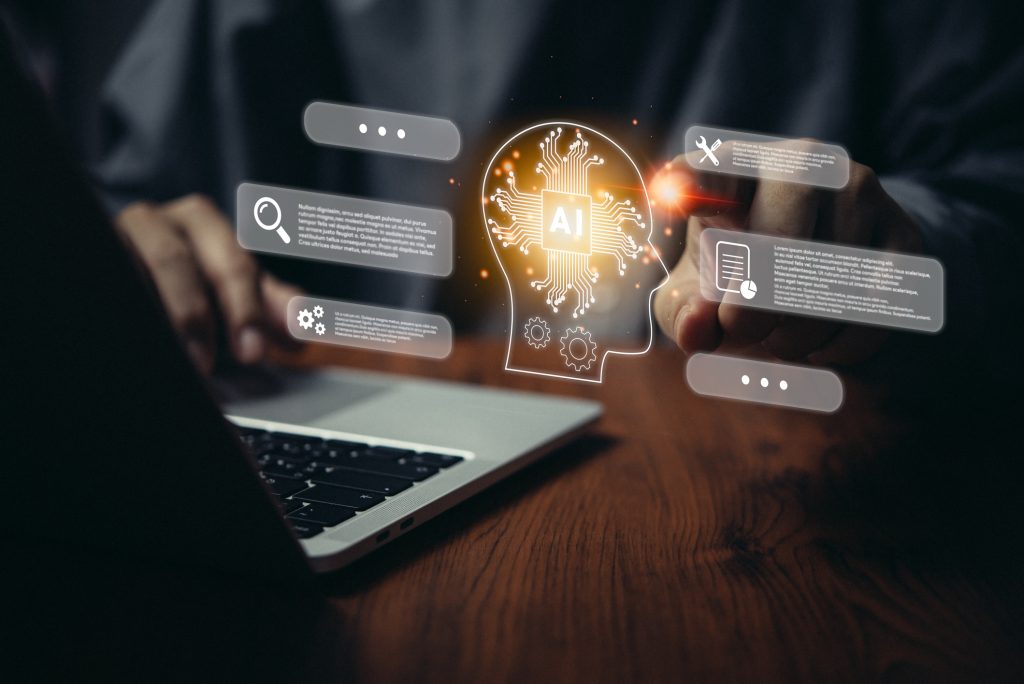 artificial chat Chat with AI or Artificial Intelligence Digital chatbot robot application OpenAI generate Futuristic technology - HospitalityLawyer.com®