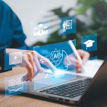 Education technology and AI Artificial Intelligence concept Women use laptops Learn lessons and online webinars successfully in modern digital learning Courses to develop new skills - HospitalityLawyer.com®