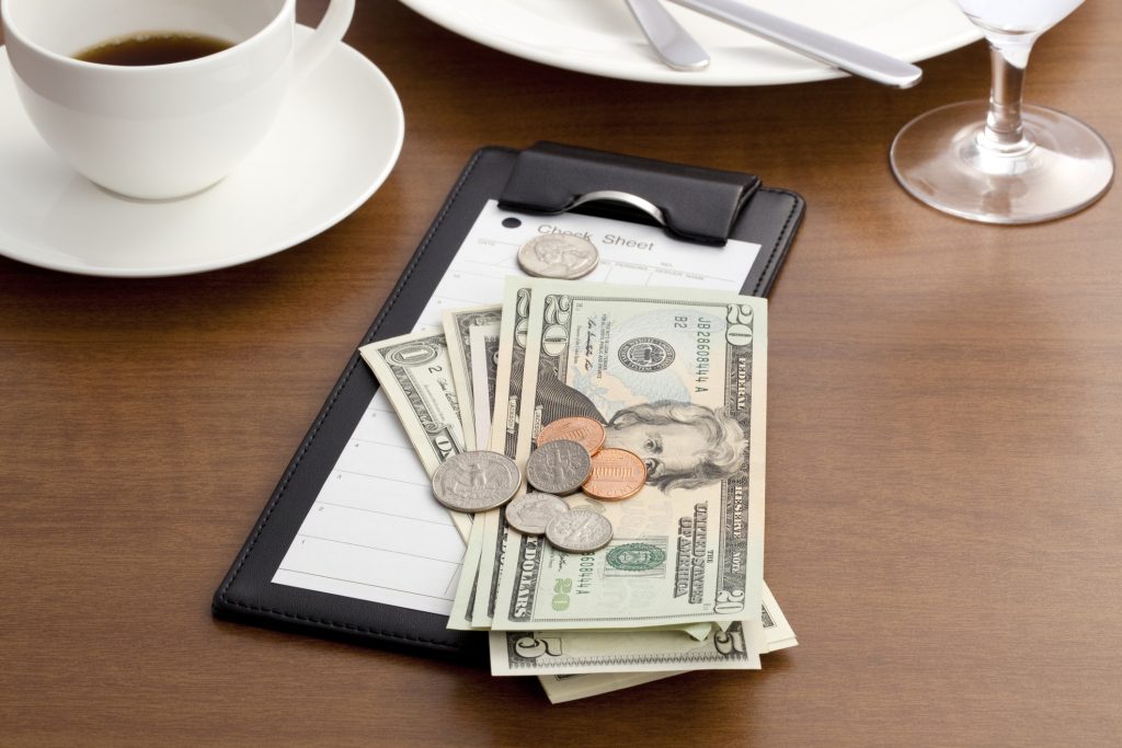 Guest check with Cash and Coin - HospitalityLawyer.com®