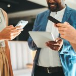 Diversity in working team using internet on phones and digital tablet for teamwork growth in the office Professional staff work with 5g technology to match work schedule online the company website - HospitalityLawyer.com®