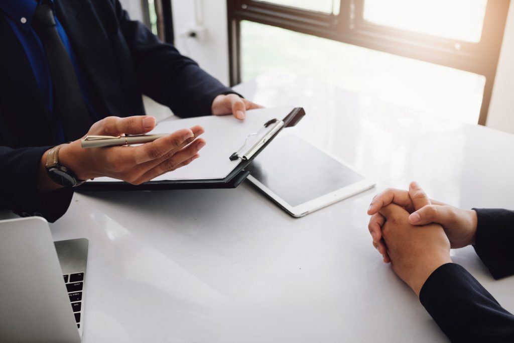 Experimental or interviewing hr are asking psychological questions with job seekers - HospitalityLawyer.com®